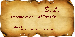 Draskovics László névjegykártya